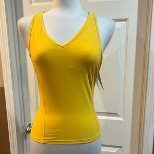 Nike Yellow Women's V-Neck Tank Top